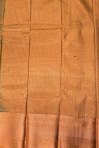 Elegant Teal Blue Semi Silk Saree with Gold Border