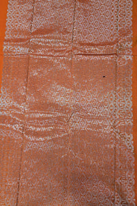 Graceful Pale Carmine Orange Semi Silk Saree