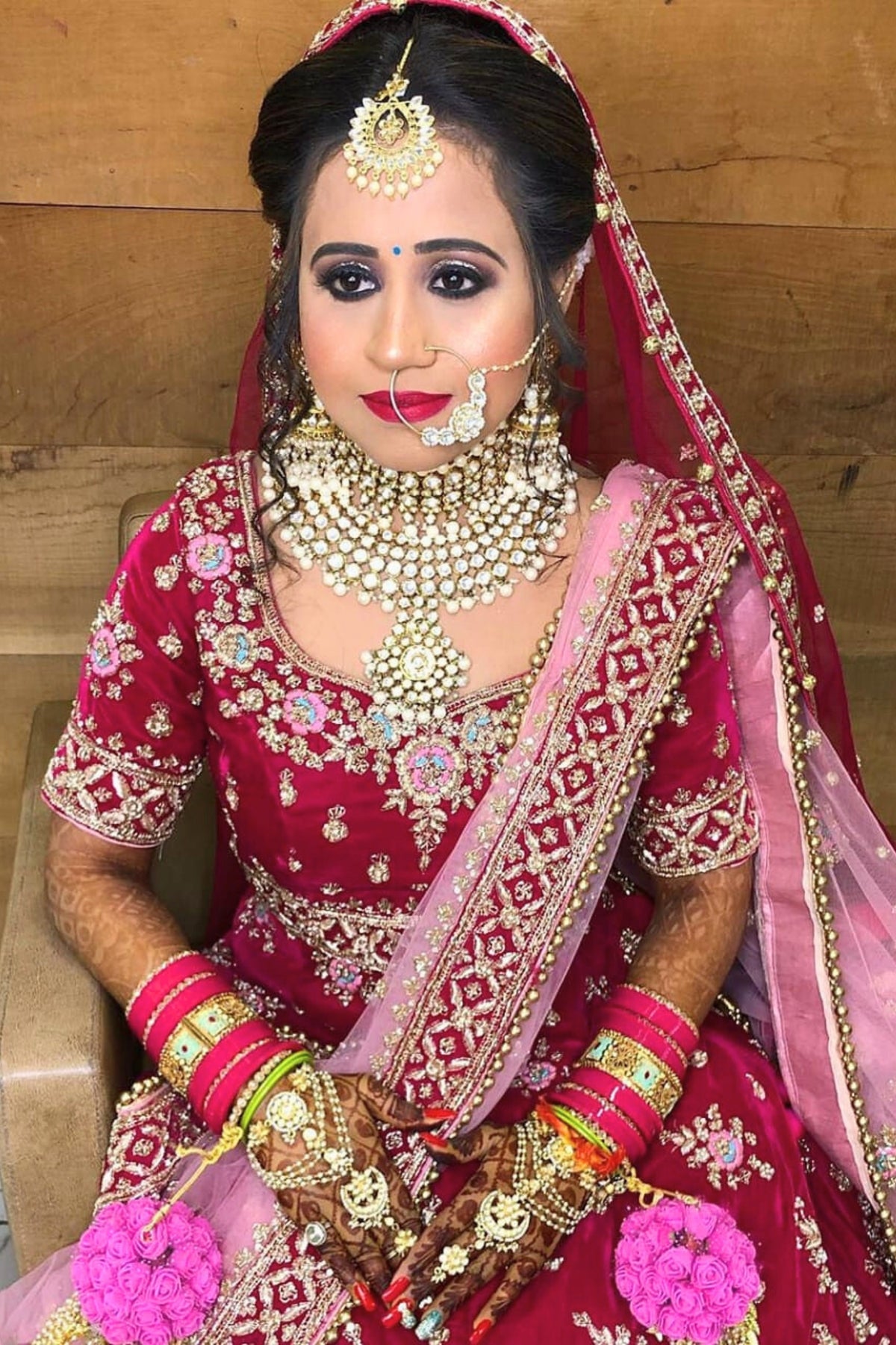 Scarlet Blossom Bridal Lehenga