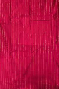 Vibrant Bright Pink Semi Silk Saree