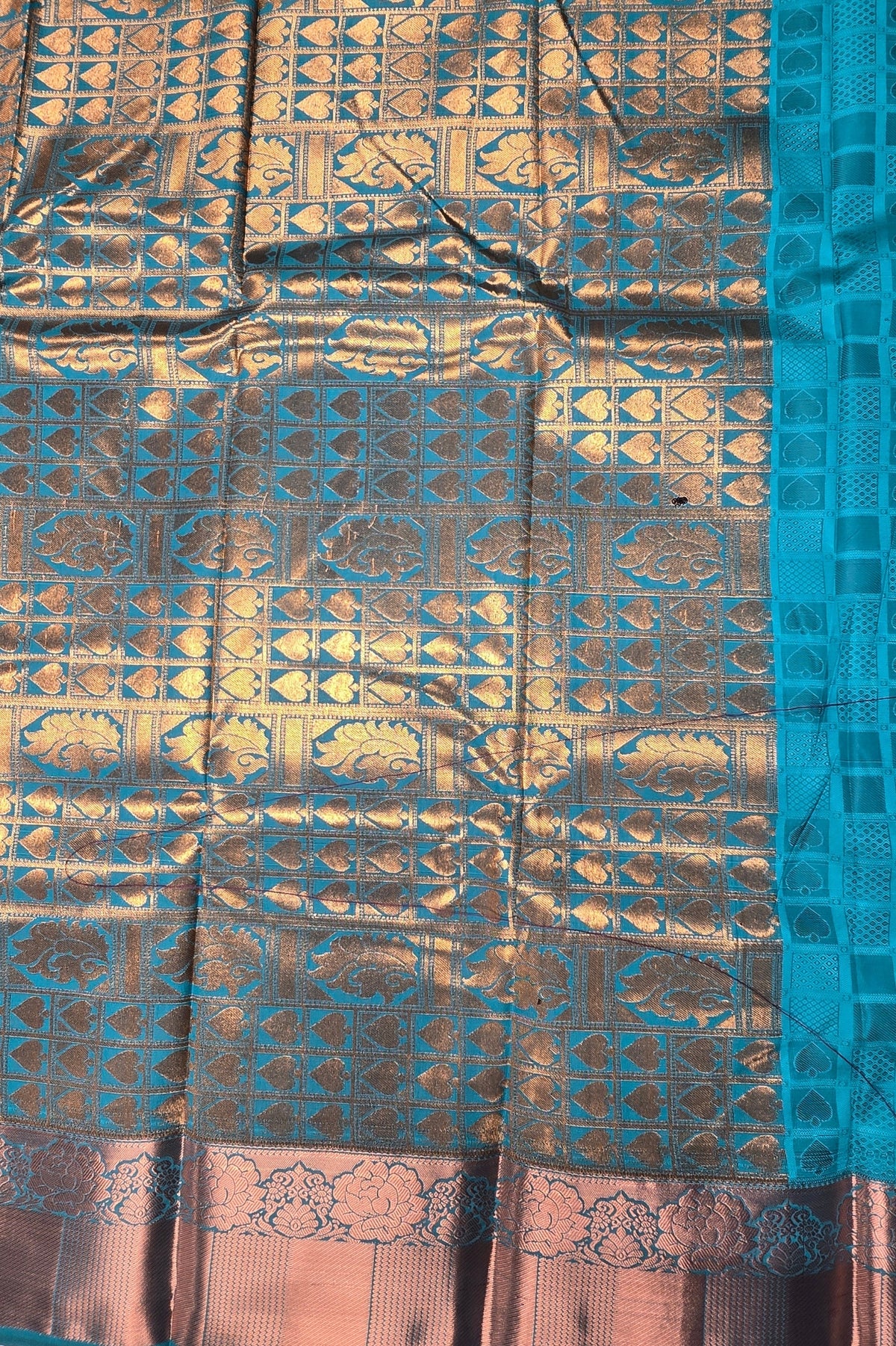 Regal Purple Semi Silk Saree with Sky Blue Pallu