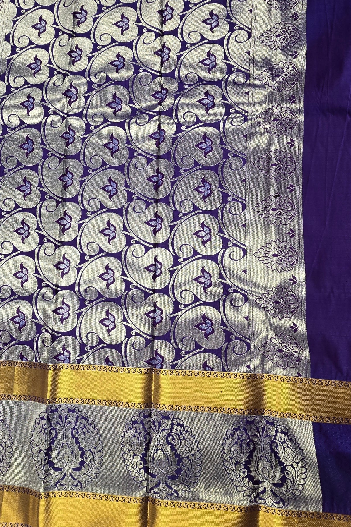 Elegant Patrick Blue Semi Silk Saree with Sea Green Pallu