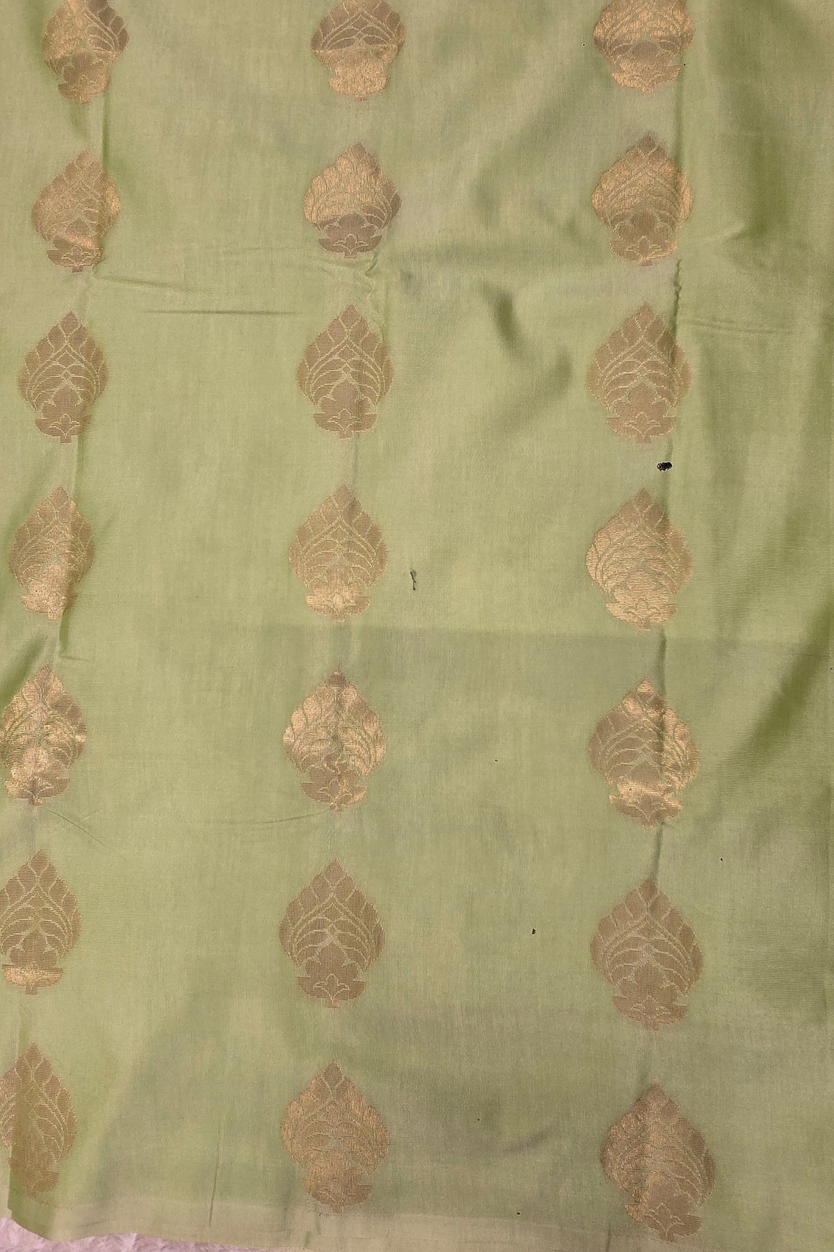 Graceful Olivine Green Semi Silk Saree