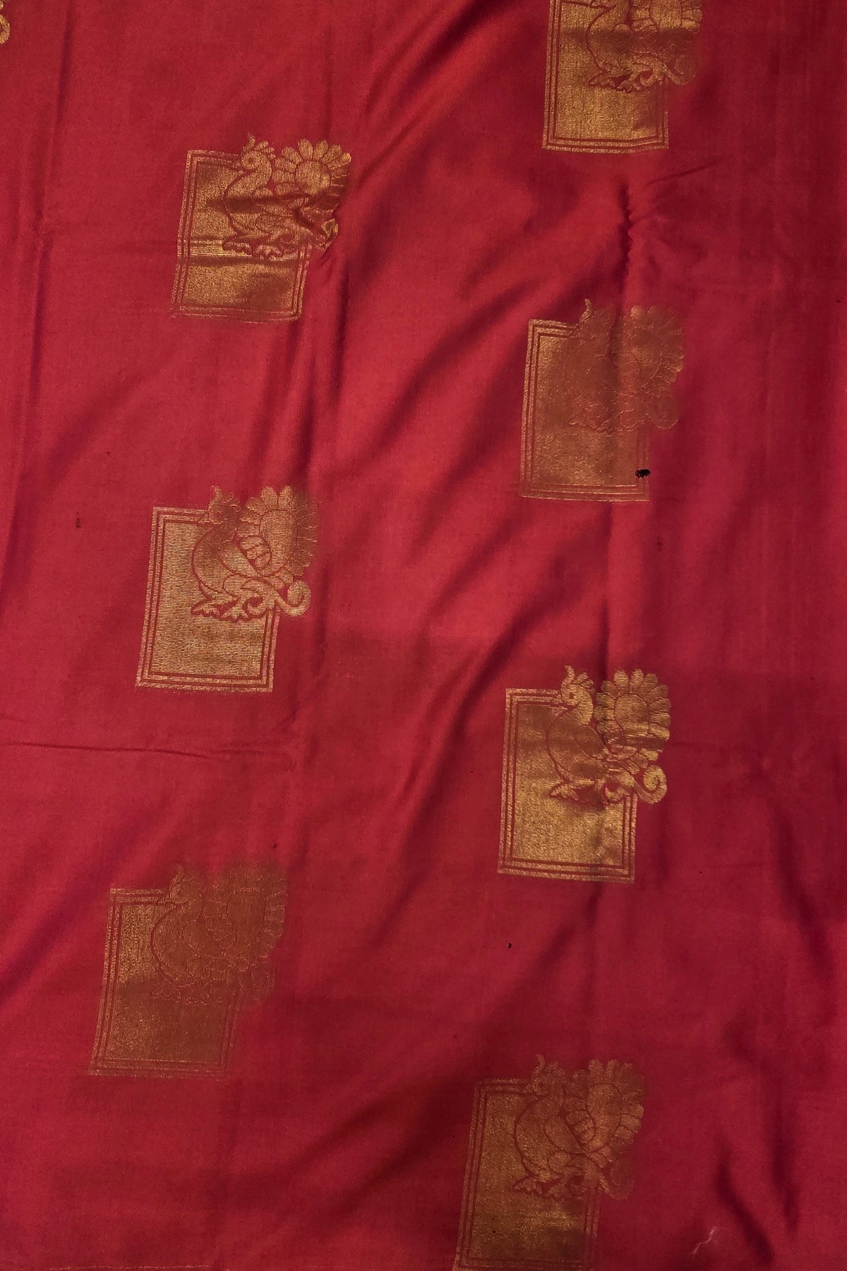Regal Maroon Semi Silk Saree