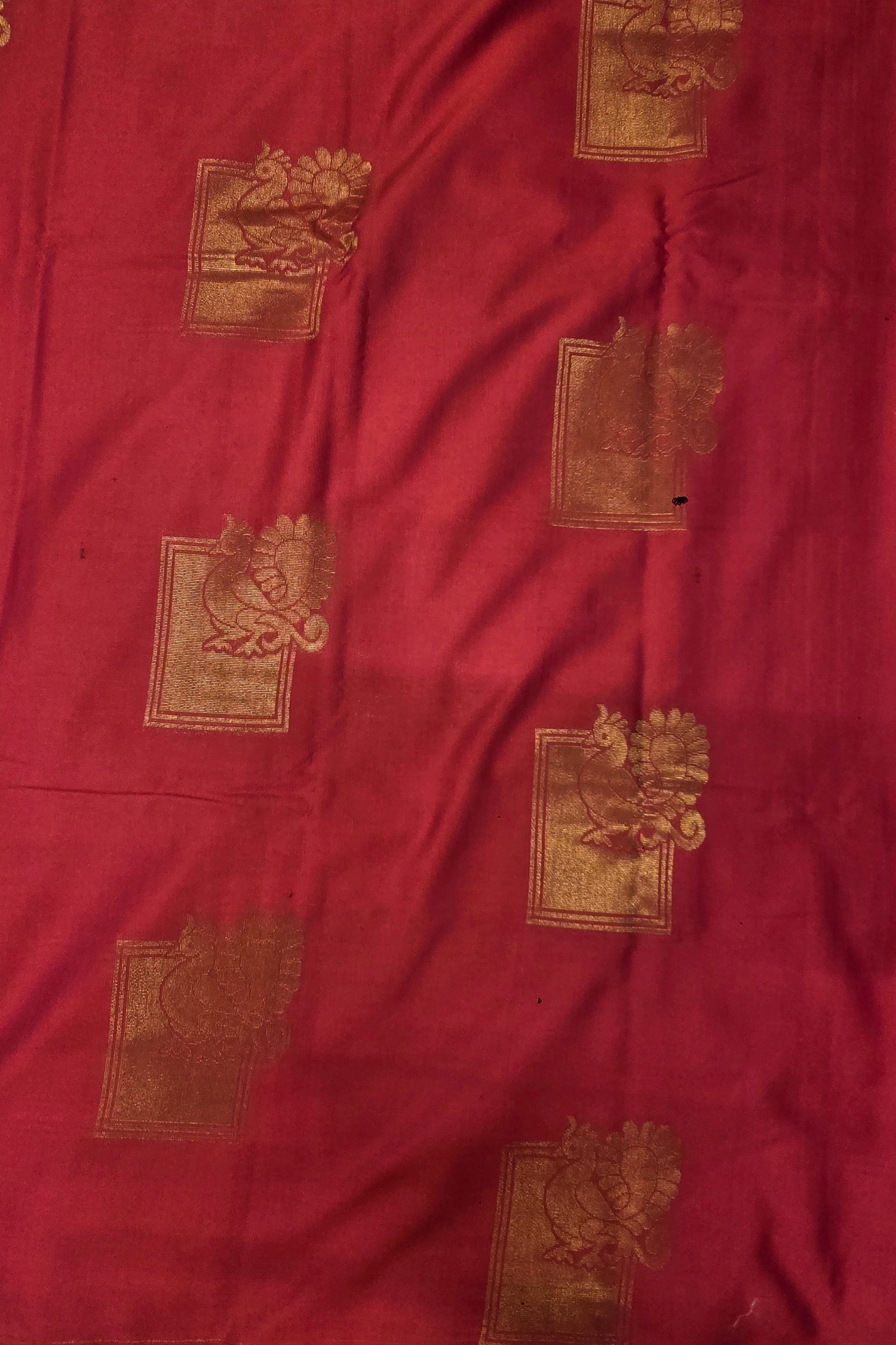 Regal Maroon Semi Silk Saree