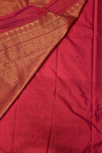 Regal Maroon Semi Silk Saree