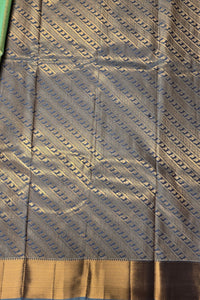 Elegant Olivine Green Semi Silk Saree