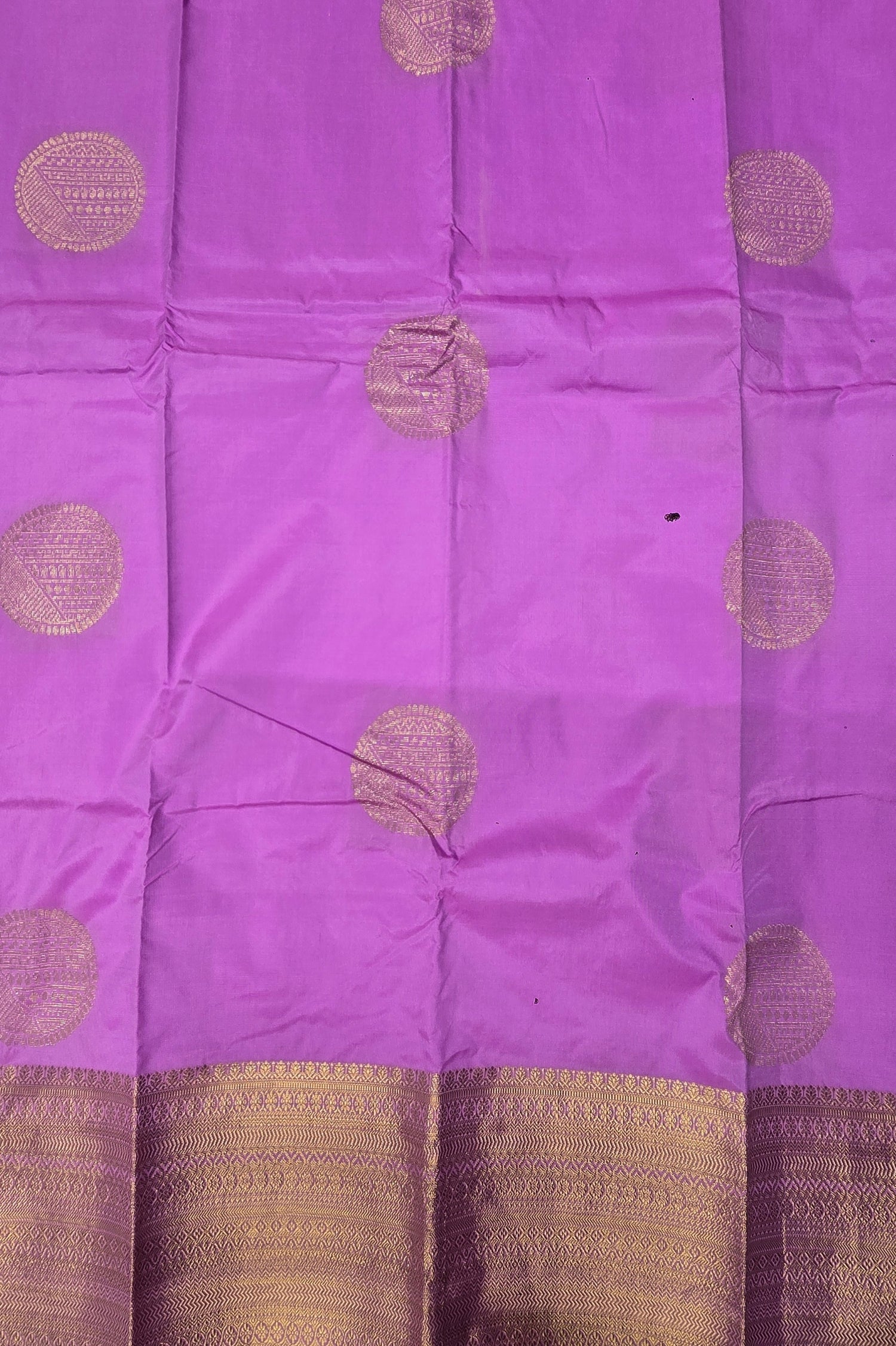 Lavender Semi Silk Saree