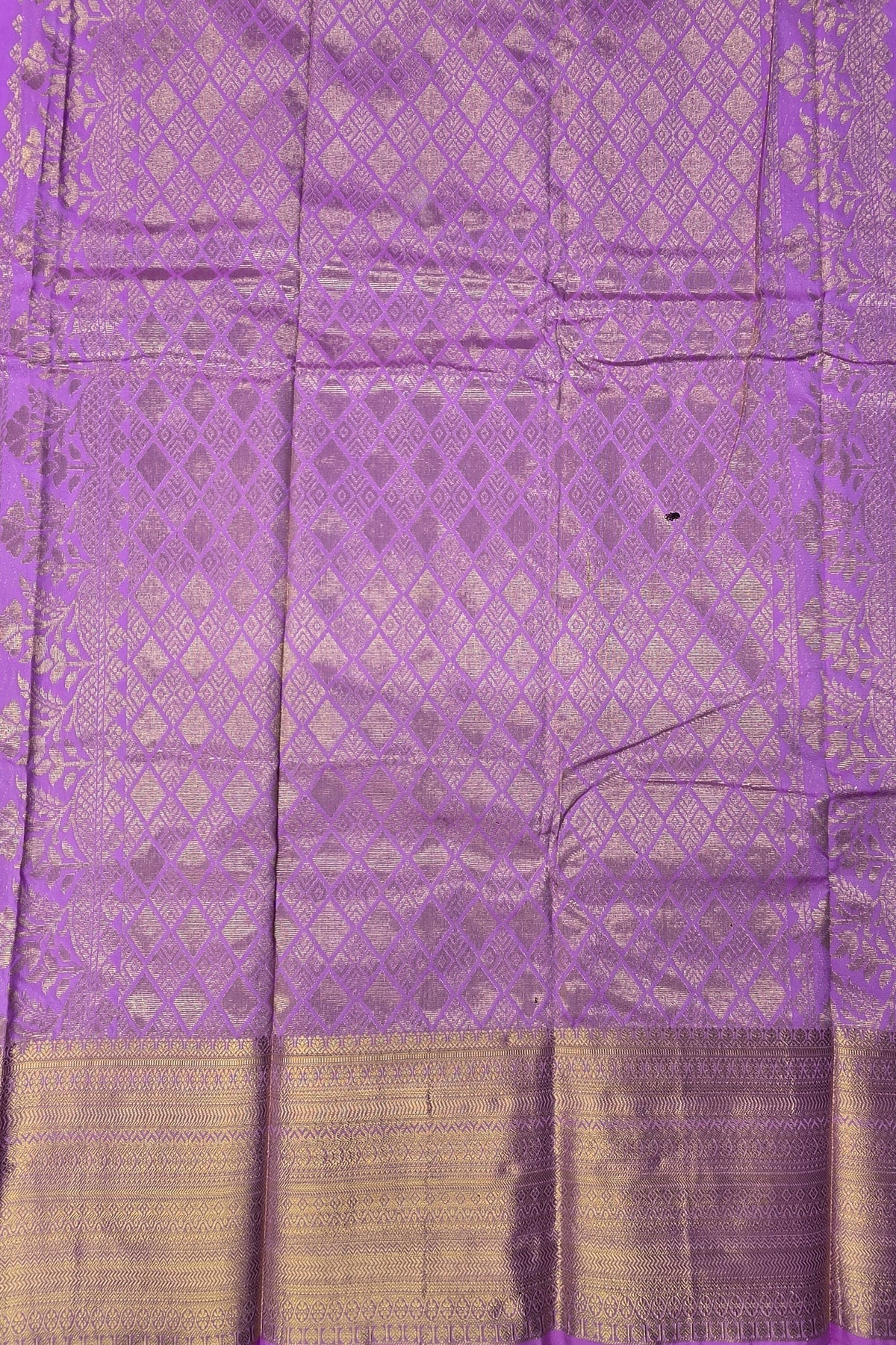 Lavender Semi Silk Saree