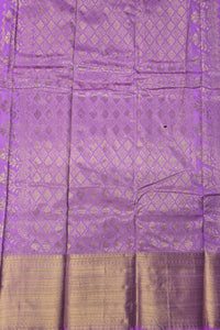 Lavender Semi Silk Saree