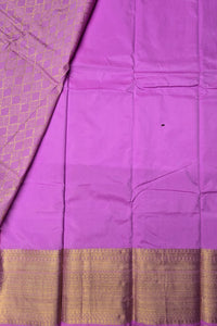 Lavender Semi Silk Saree