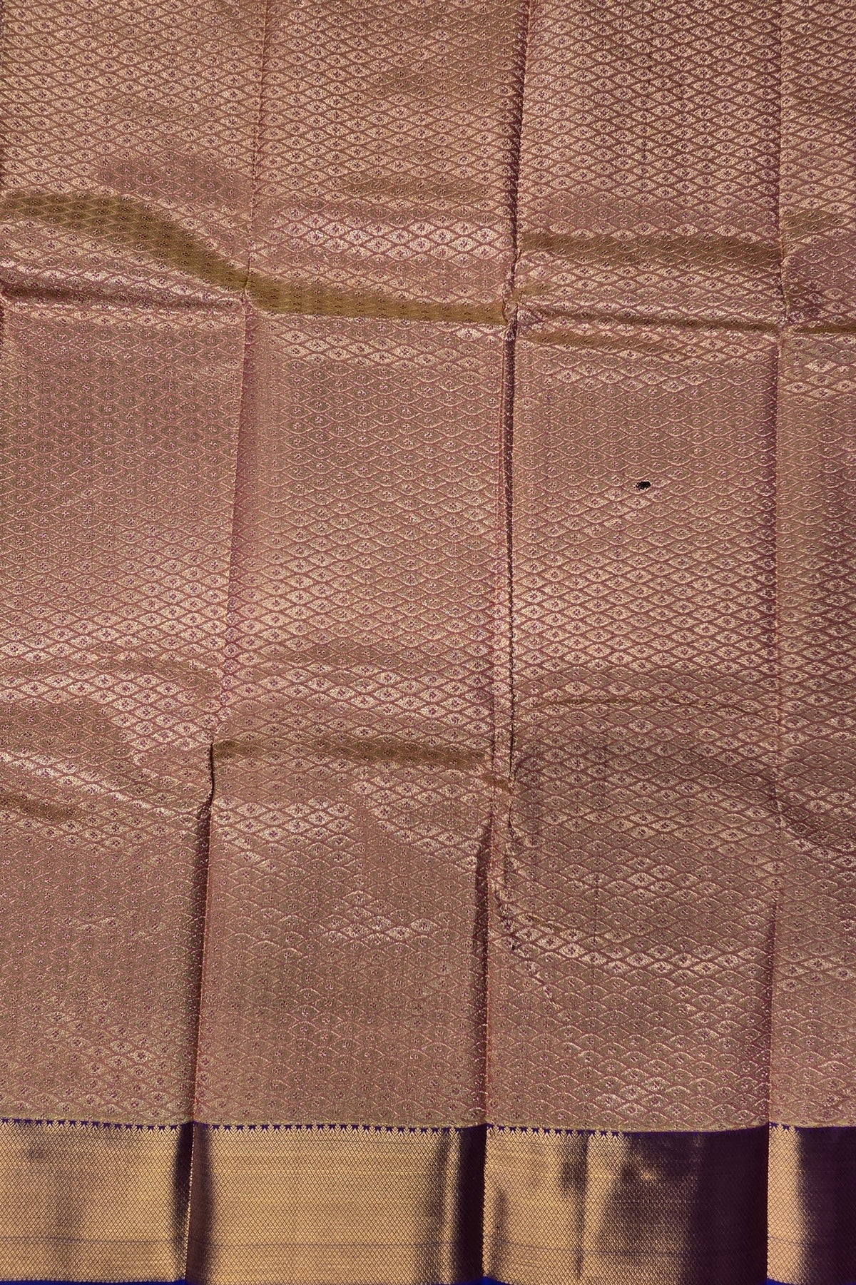 Teal Blue with Pink Pallu Semi Silk Saree