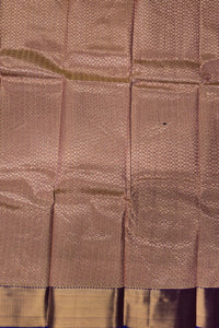 Teal Blue with Pink Pallu Semi Silk Saree