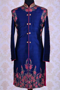 Regal Radiance – Purple with Pink Sherwani