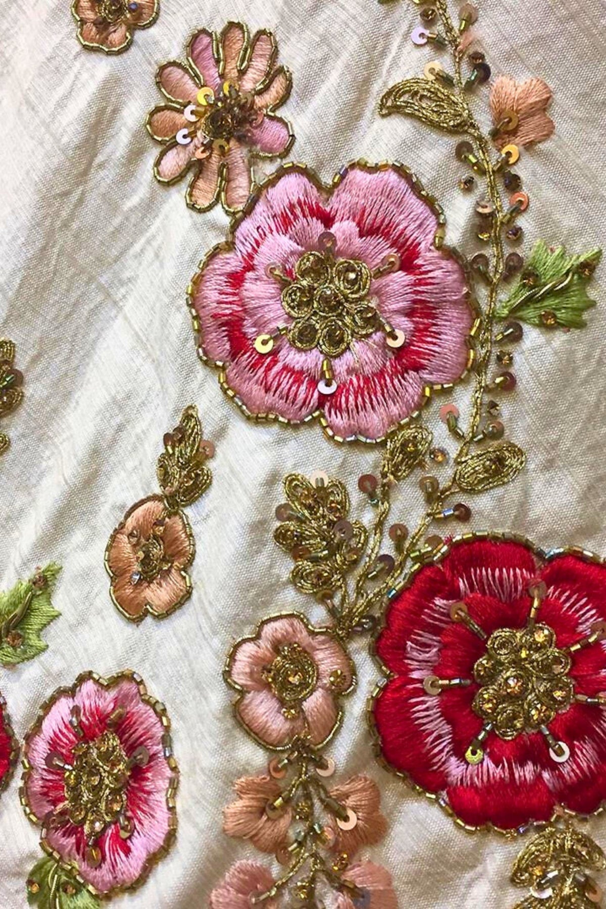 Blush Elegance White Floral Lehenga