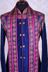 Regal Radiance – Purple with Pink Sherwani