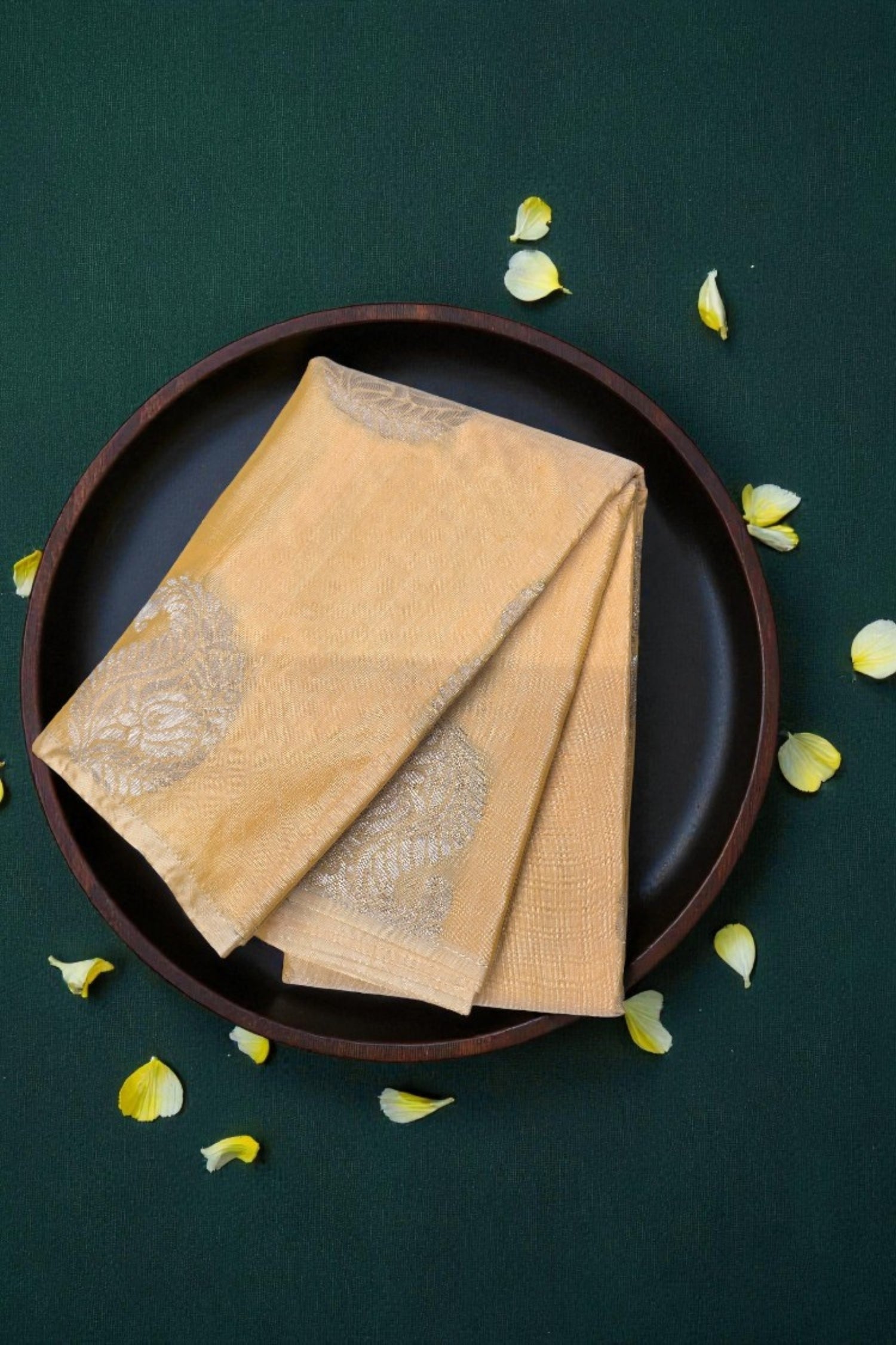 Pale Beige Semi Silk Saree