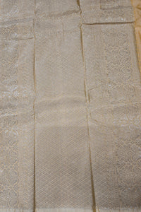 Pale Beige Semi Silk Saree