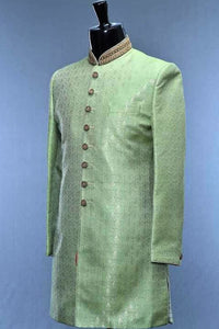 Fresh Elegance – Lite Green Sherwani