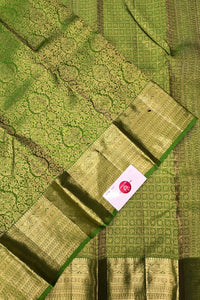 Regal Olive Green Kanchipuram Saree