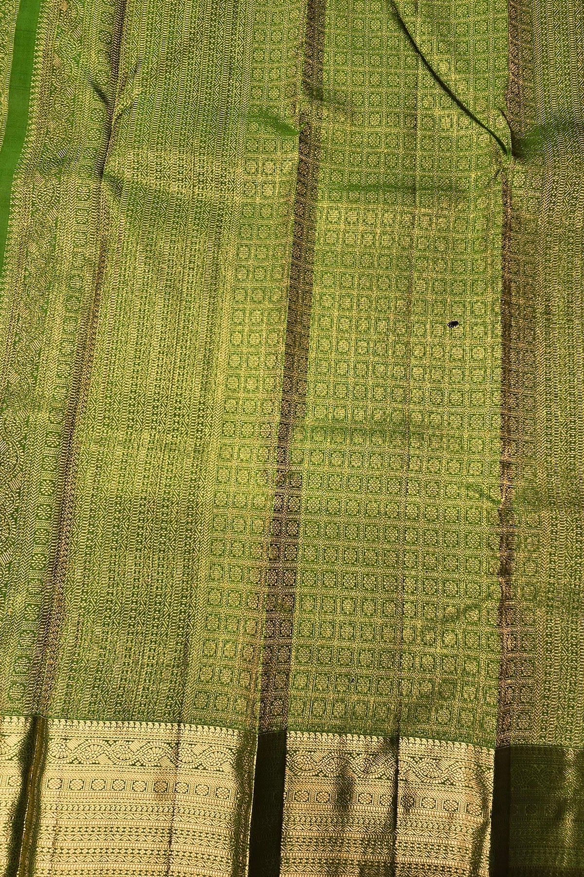 Regal Olive Green Kanchipuram Saree