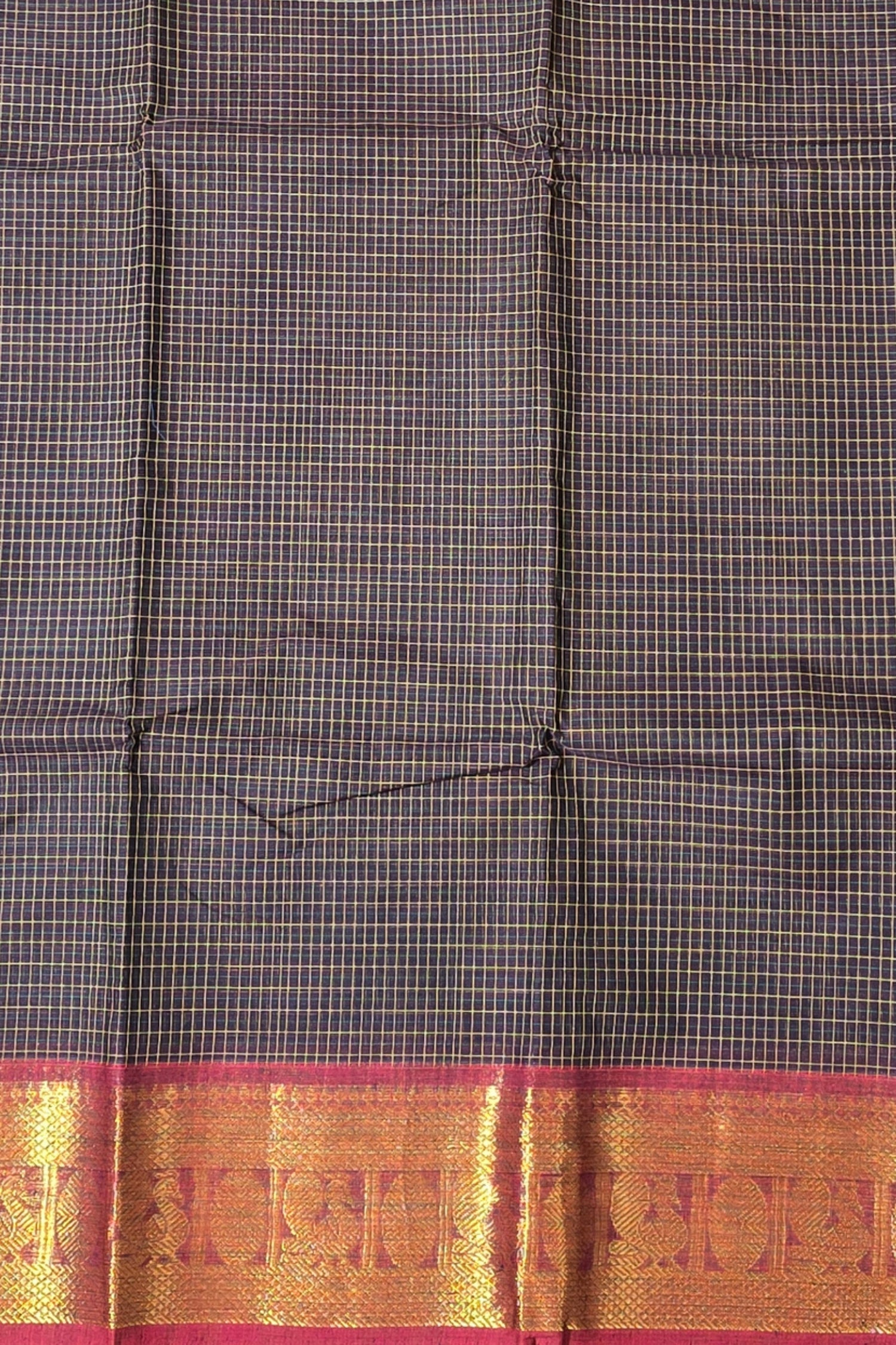 Elegant Coffee Brown Cotton Saree with Red Border