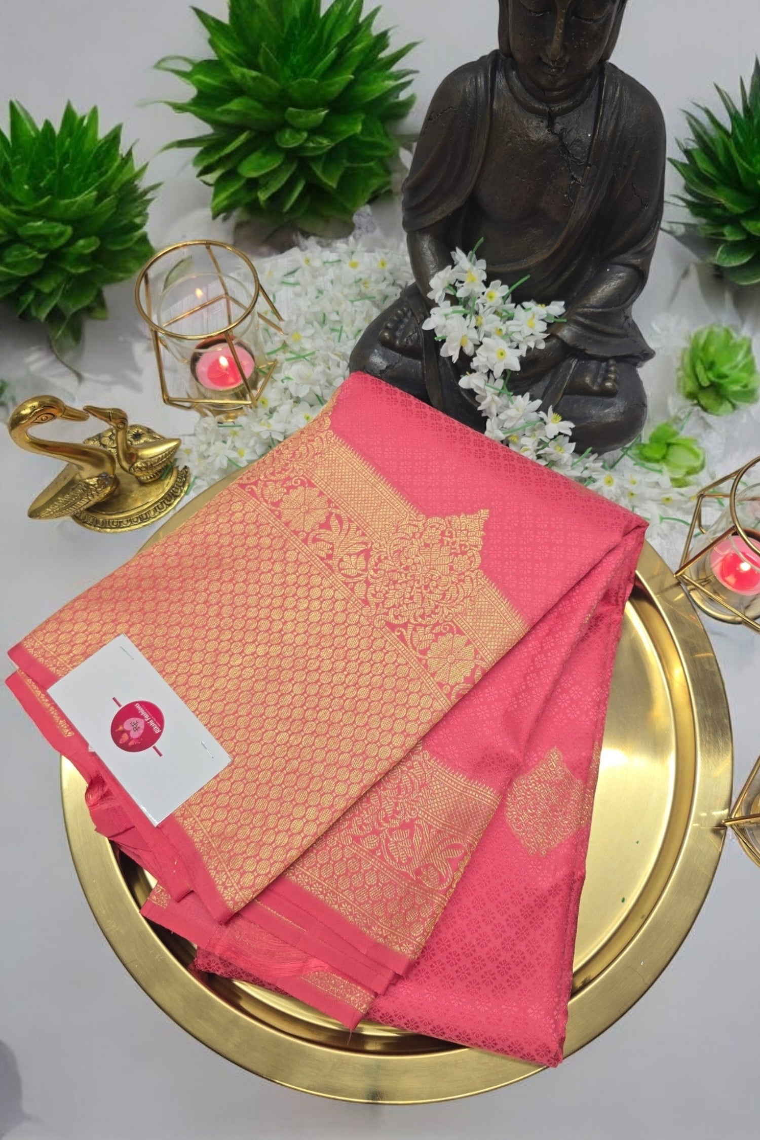 Majestic Red Kanchipuram Silk Saree