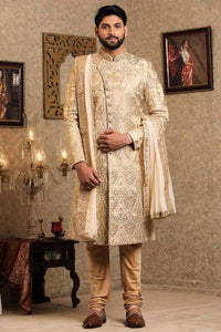 Regal Radiance Golden Sherwani