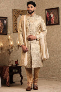 Regal Radiance Golden Sherwani