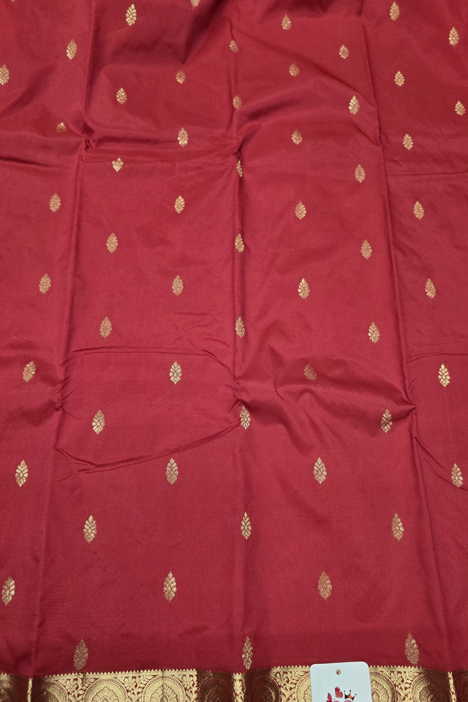 Red Semi Kanchi Silk Saree