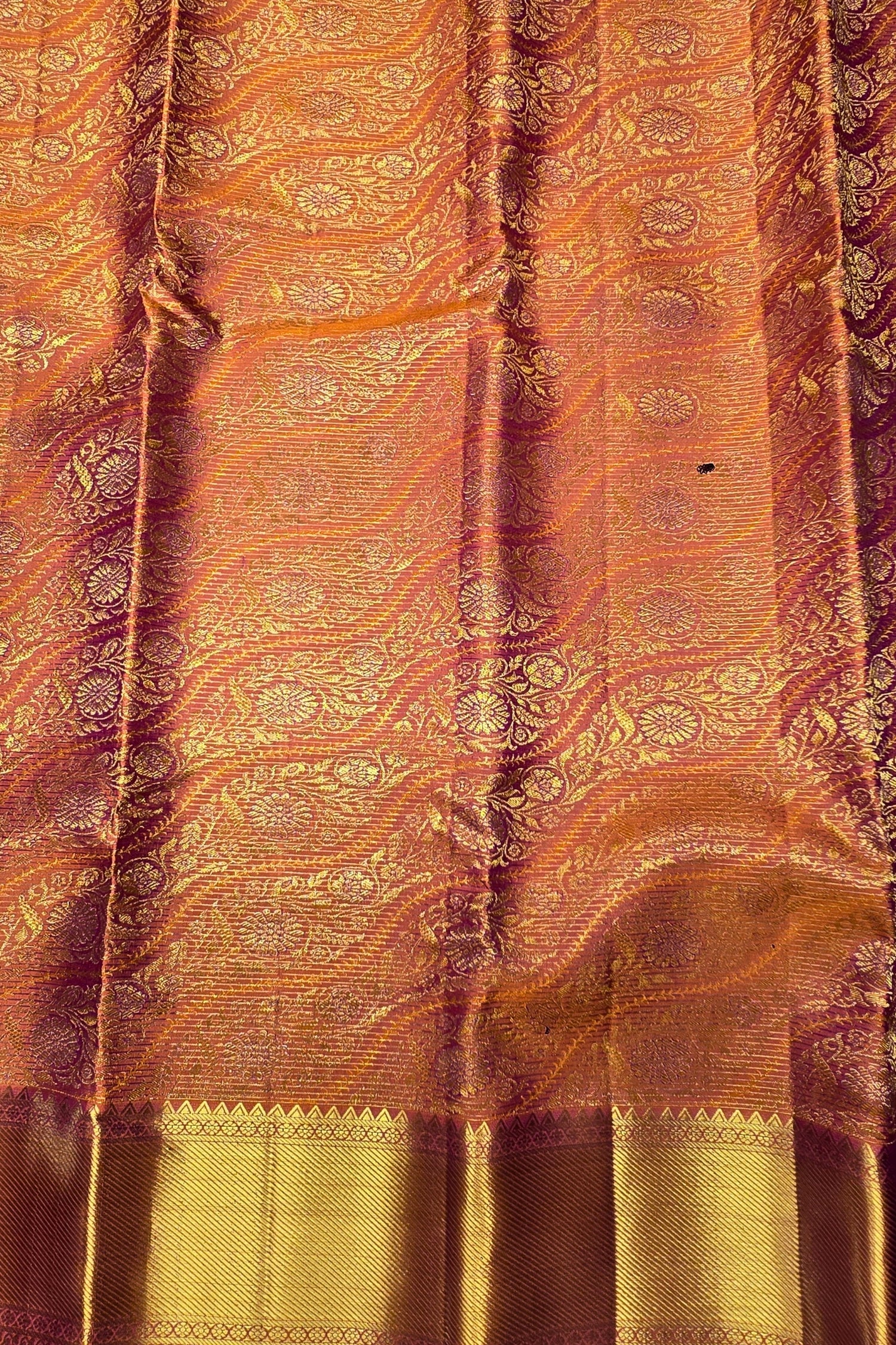Elegant Chestnut Kanchipuram Saree