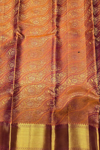 Elegant Chestnut Kanchipuram Saree