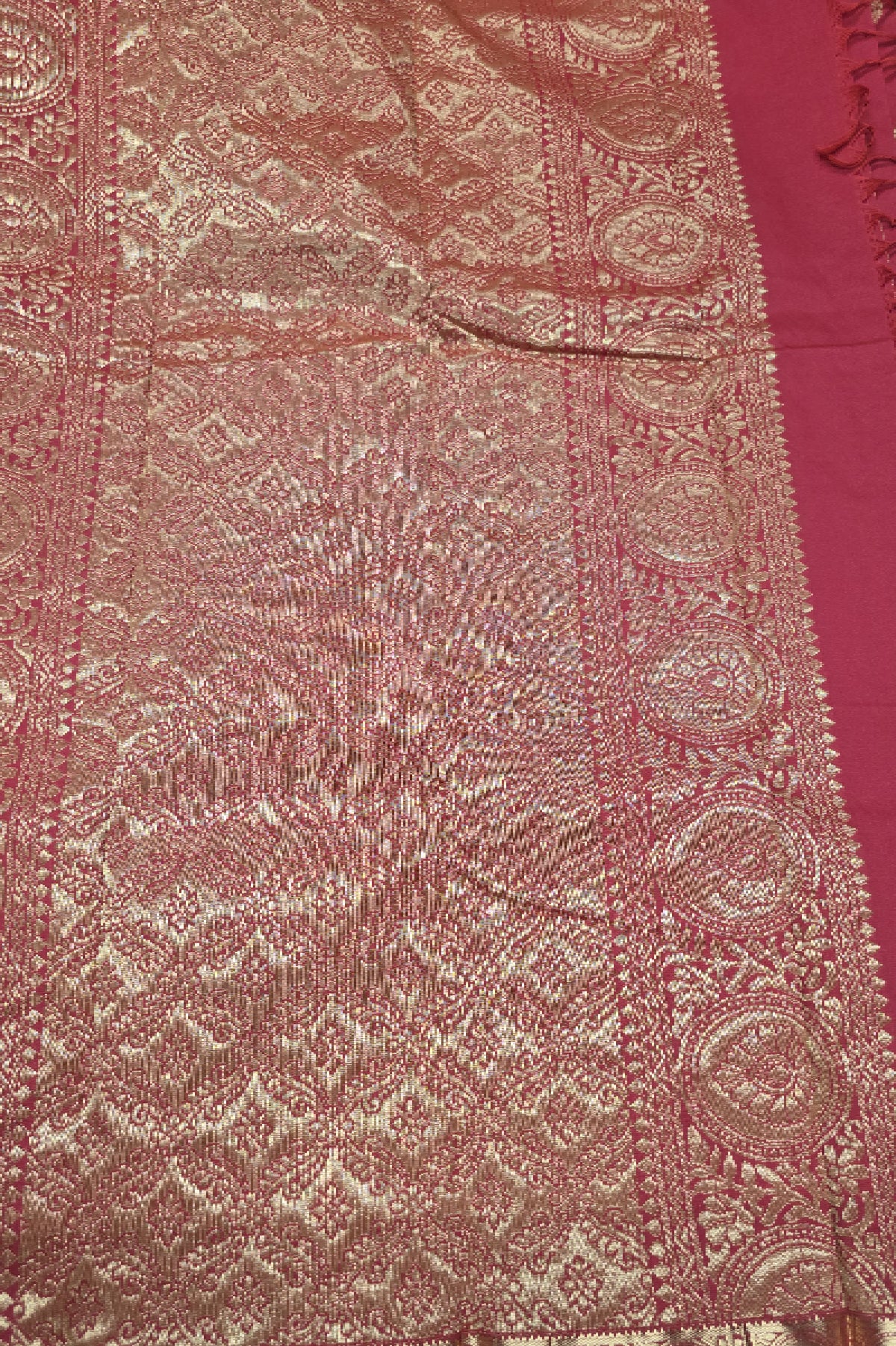 Red Semi Kanchi Silk Saree