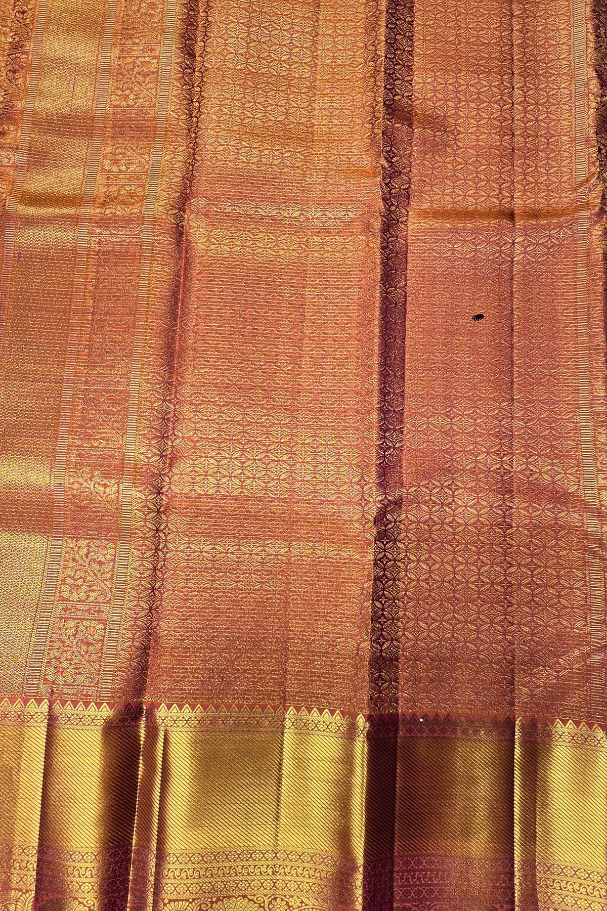 Elegant Chestnut Kanchipuram Saree