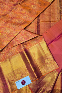 Elegant Chestnut Kanchipuram Saree