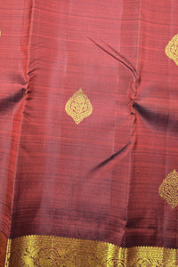 Royal Red Kanchipuram Silk Saree with Gold Woven Elegance