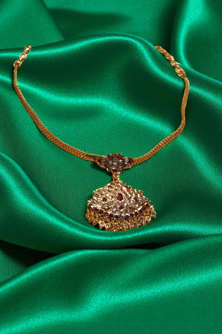 Lustrous Charm White Stone Necklace