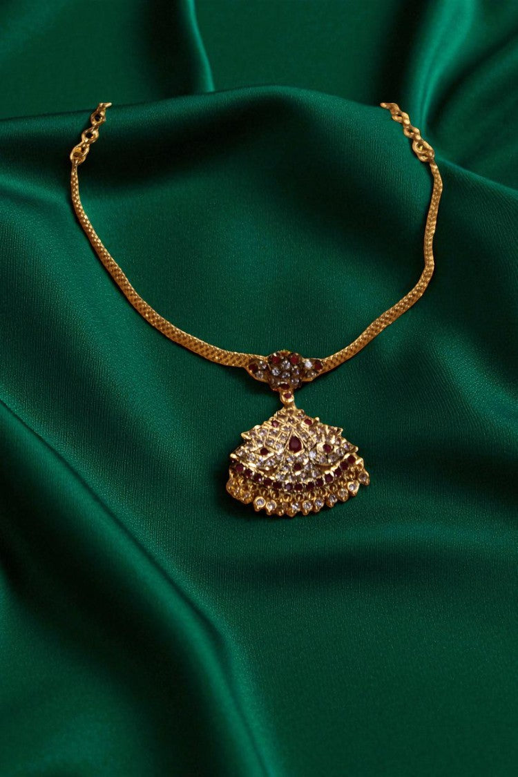 Lustrous Charm White Stone Necklace