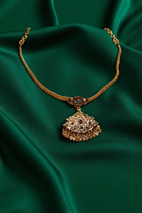 Lustrous Charm White Stone Necklace