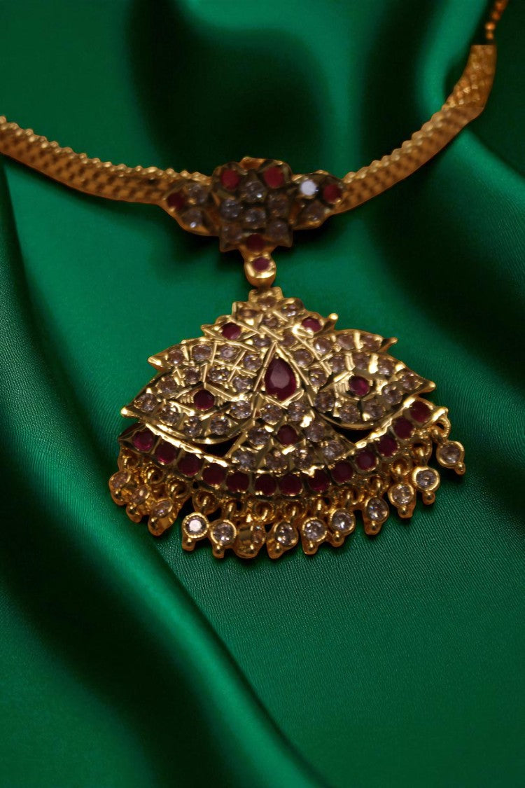 Lustrous Charm White Stone Necklace