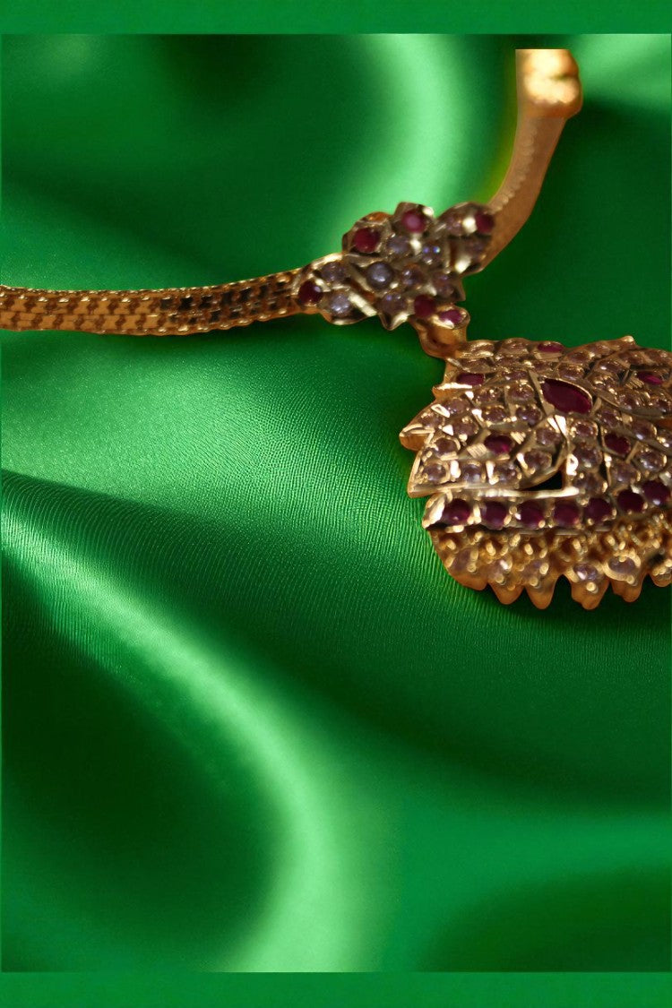 Lustrous Charm White Stone Necklace