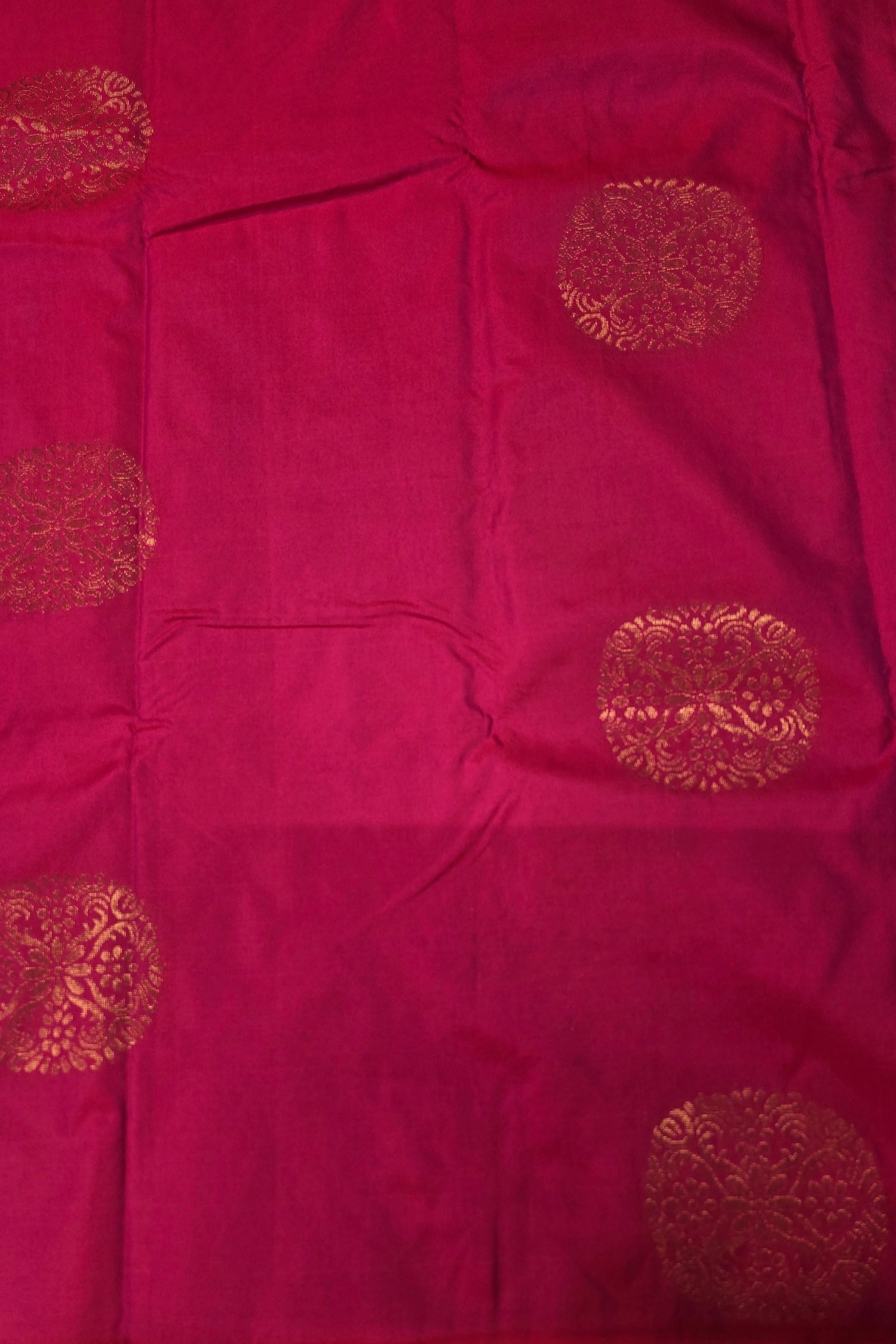 Charming Pink Semi Silk Saree with Graceful Floral Design