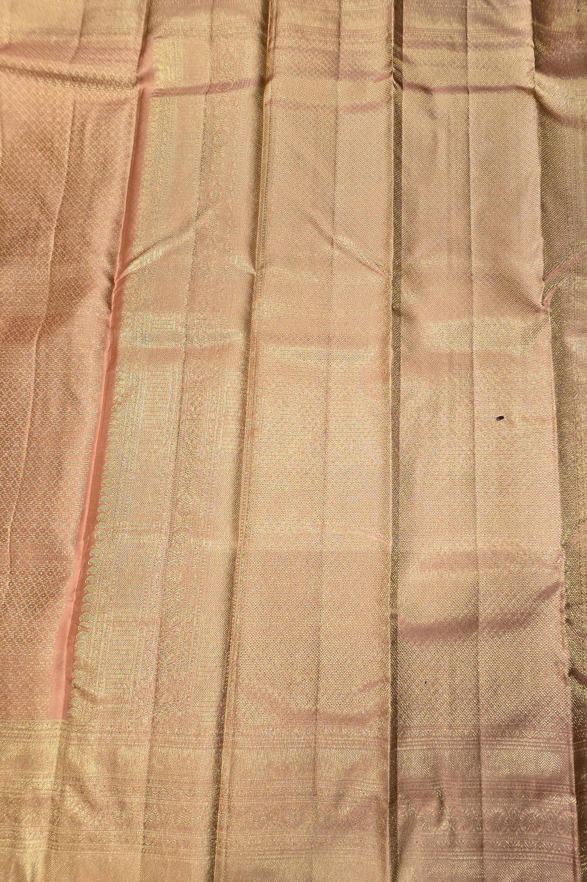 Graceful Fawn Orange Kanchipuram Saree