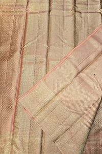 Graceful Fawn Orange Kanchipuram Saree