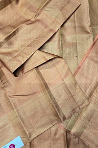 Graceful Fawn Orange Kanchipuram Saree