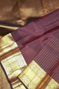 Maroon Saree with Rich Gold Border