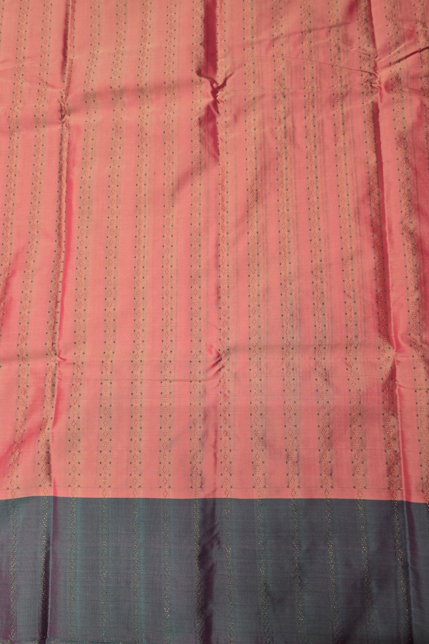 Elegant Pink Semi Silk Saree with Sophisticated Grey Border