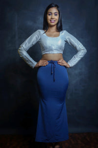 Dark Blue Soft Saree Shapewear