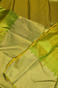 Vibrant Apple Green Kanchipuram Silk Saree