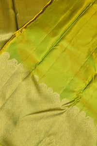 Vibrant Apple Green Kanchipuram Silk Saree